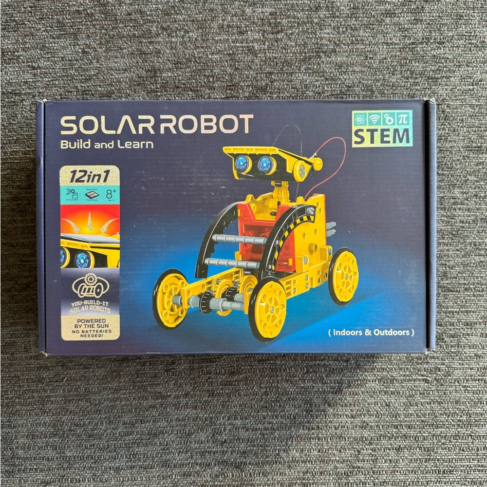 Solar Robot Build And Learn Toy STEM Educational & Fun, 12 in 1 Builds, 8+